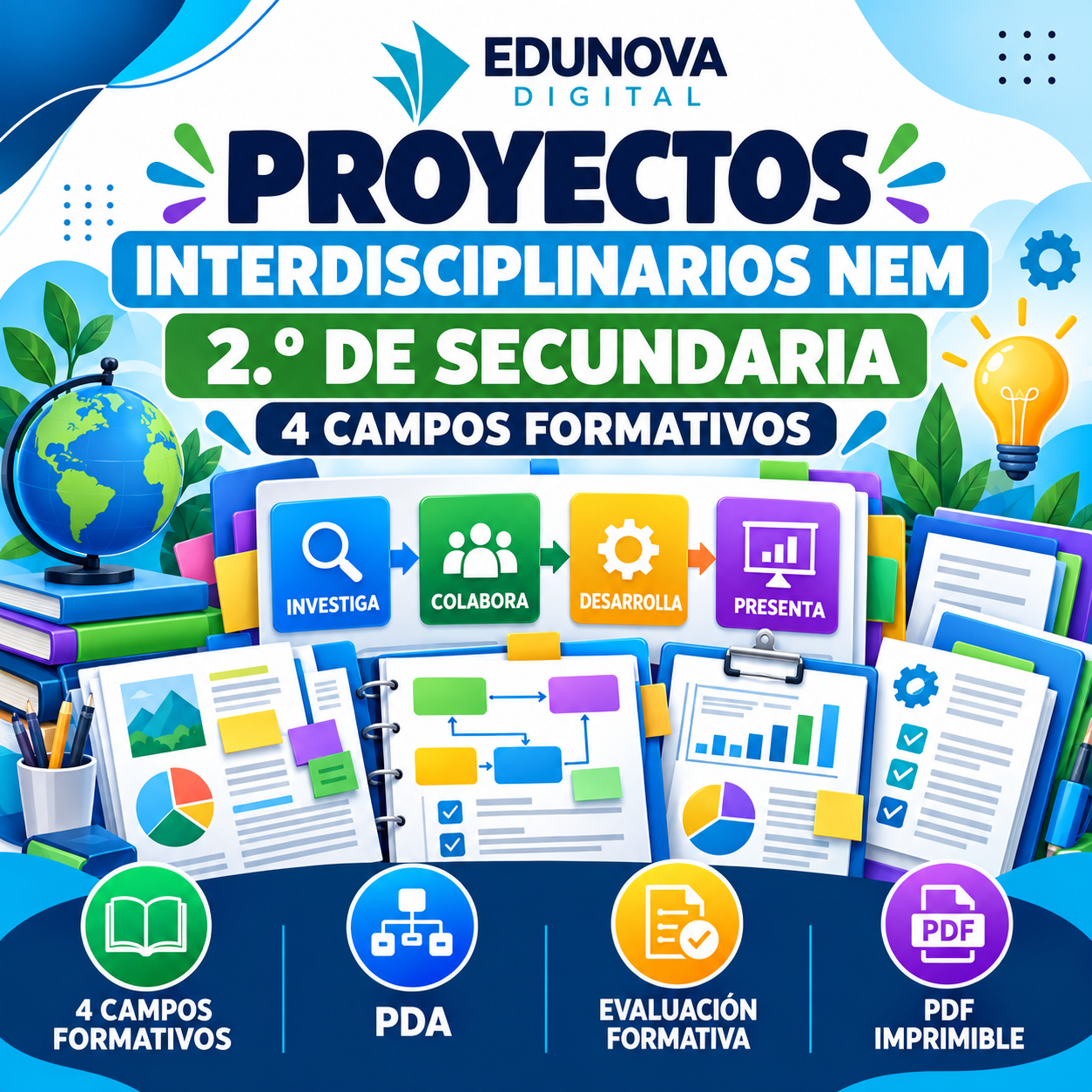 Proyectos Interdisciplinarios NEM 2.º de Secundaria | Aprendizaje Basado en Proyectos | PDF 1 Proyectos Interdisciplinarios NEM 2.º de Secundaria | Aprendizaje Basado en Proyectos | PDF