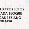 Planeación 3 Proyectos 1er Año Secundaria MATEMÁTICAS