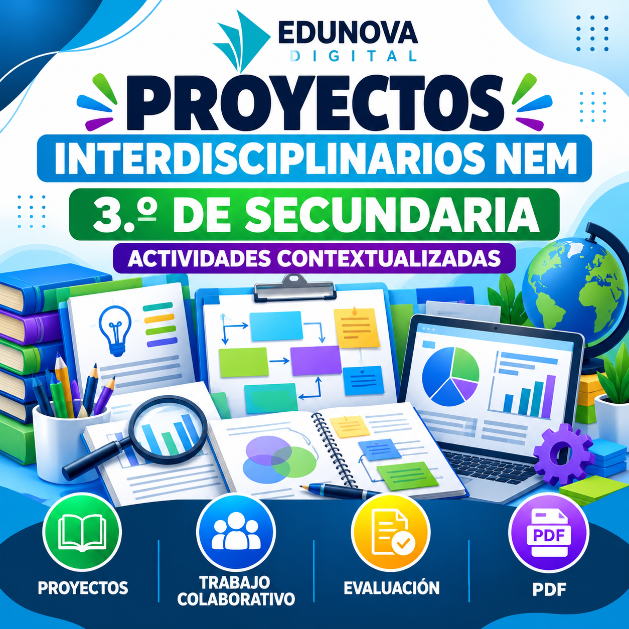 Proyectos Interdisciplinarios NEM 3.º de Secundaria | Actividades Contextualizadas | PDF 1 Proyectos Interdisciplinarios NEM 3.º de Secundaria | Actividades Contextualizadas | PDF