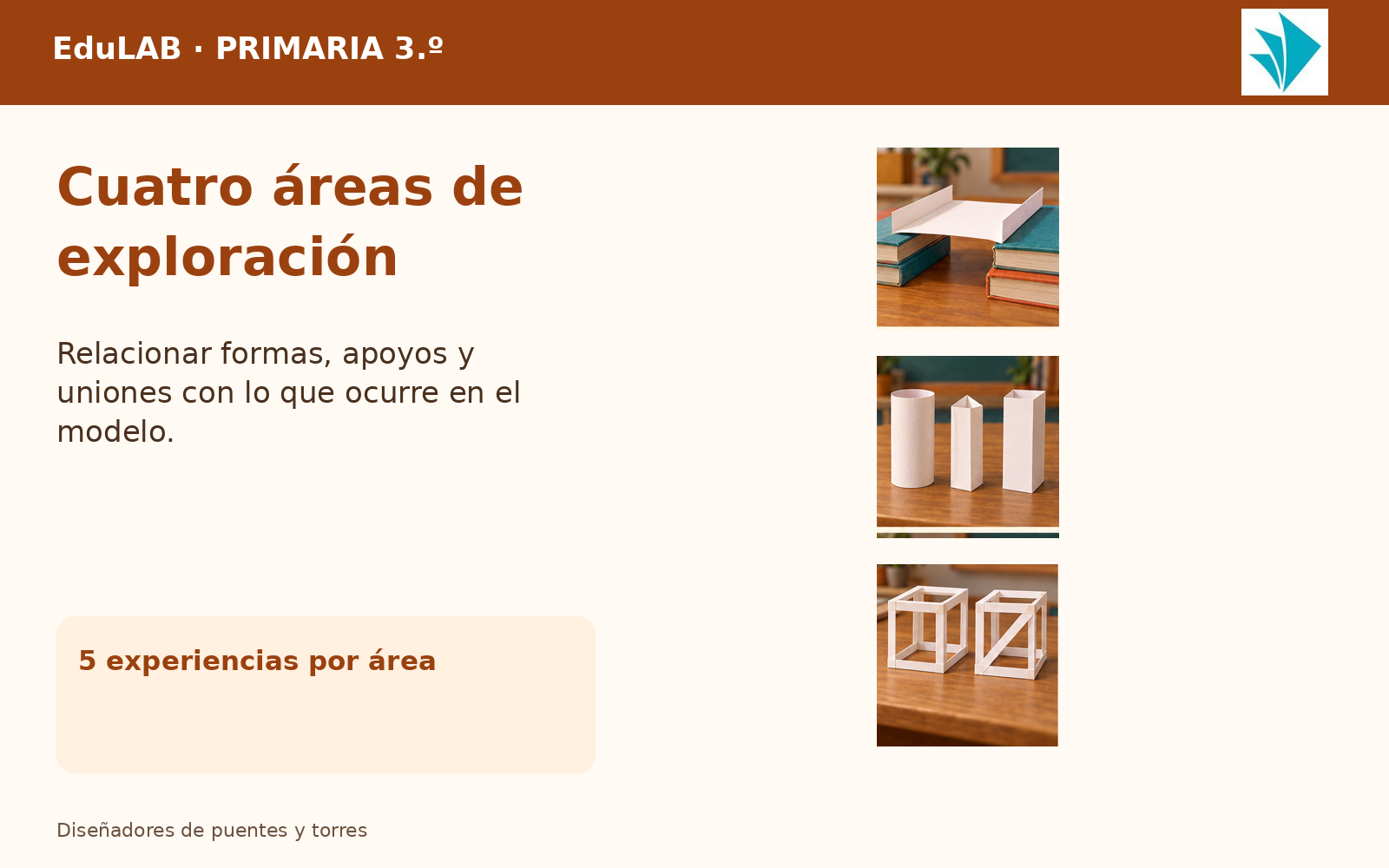 Diseñadores de Puentes y Torres | 3.º de Primaria | 20 Experiencias con Fichas, Guías, Word, PowerPoint y Portal HTML 5 Diseñadores de Puentes y Torres | 3.º de Primaria | 20 Experiencias con Fichas, Guías, Word, PowerPoint y Portal HTML - Imagen 5