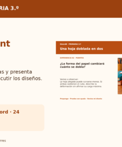Diseñadores de Puentes y Torres | 3.º de Primaria | 20 Experiencias con Fichas, Guías, Word, PowerPoint y Portal HTML 12 Puentes y Torres Promocional 05