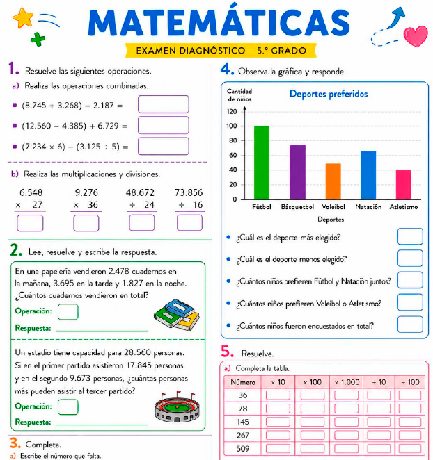 5º EXAMEN DIAGNÓSTICO NUEVO LINEAMIENTO SEP 2026-2027 2 5º EXAMEN DIAGNÓSTICO NUEVO LINEAMIENTO SEP 2026-2027 - Image 2