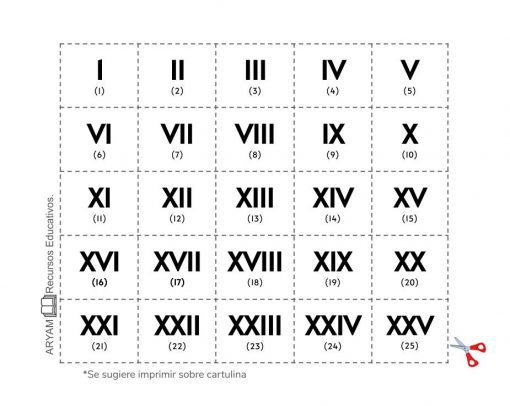 RECORTABLES numeros 1 1