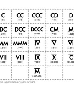 RECORTABLES numeros 24