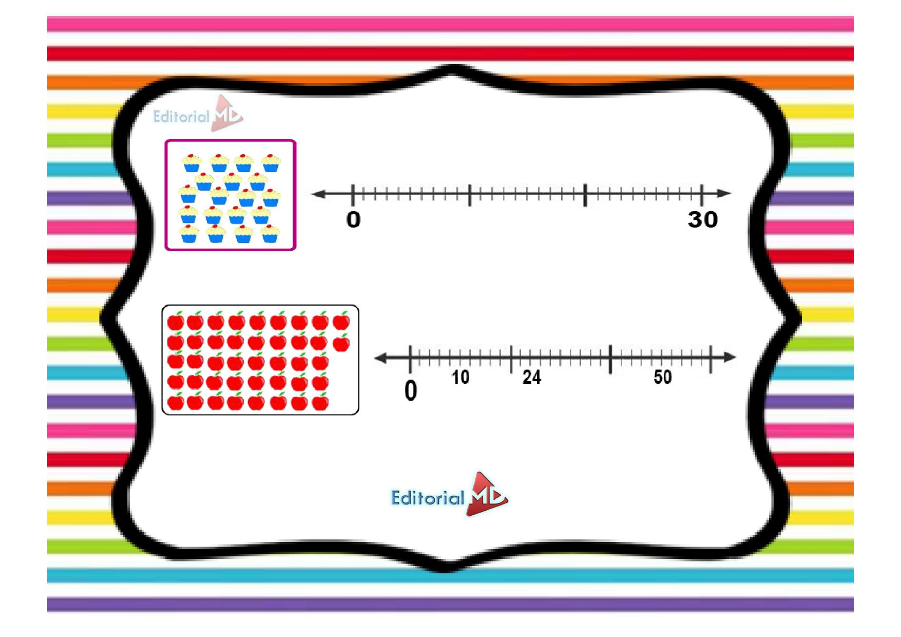 ejercicios de rectas numericas para niños