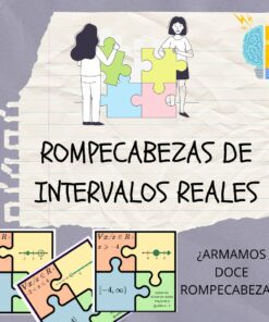 PUZZLES O ROMPEBEZAS DE NÚMEROS RACIONALES Y DE INTERVALOS REALES. 3 ROMPEC INTERVALOS