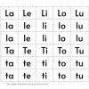 Recortables. Letras y silabas 10