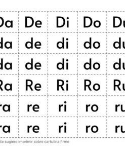 Recortables. Letras y silabas 11