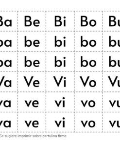 Recortables. Letras y silabas 13