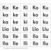 Recortables. Letras y silabas 18