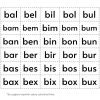Recortables. Letras y silabas 20