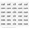 Recortables. Letras y silabas 21