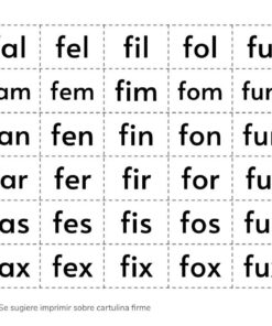 Recortables. Letras y silabas 23