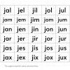 Recortables. Letras y silabas 26
