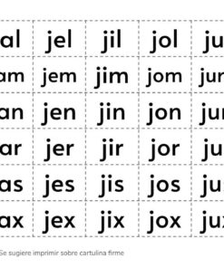 Recortables. Letras y silabas 26