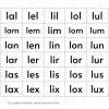 Recortables. Letras y silabas 28