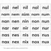 Recortables. Letras y silabas 30