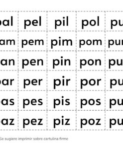 Recortables. Letras y silabas 32