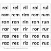 Recortables. Letras y silabas 33