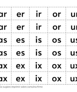 Recortables. Letras y silabas 42