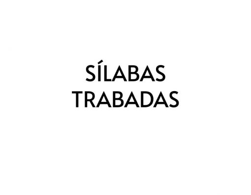 El texto negro sobre fondo blanco dice "Recortables de Letras y Sílabas", que se traduce como "letras y sílabas recortadas" en inglés.