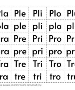 Recortables. Letras y silabas 47