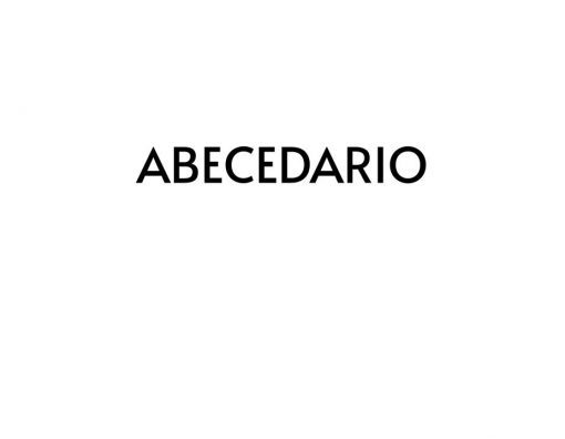 Los Recortables de Letras y Sílabas en letras negras negritas centradas sobre un fondo blanco liso, divididos en sílabas.