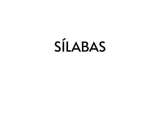 La imagen muestra la palabra "Recortables de Letras y Sílabas" en letras mayúsculas, negritas y negras, centradas sobre un fondo blanco liso.