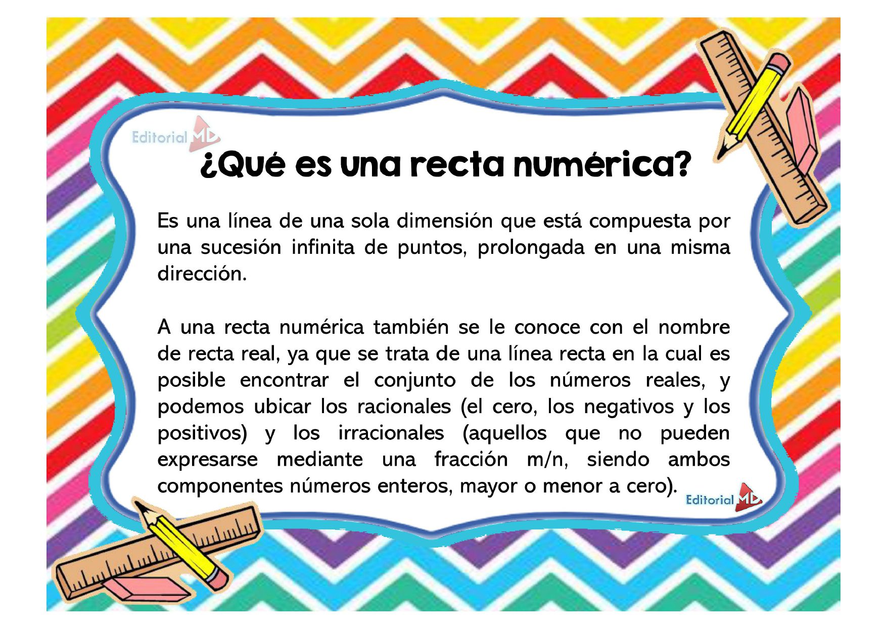 ¿Qué es una recta numérica?