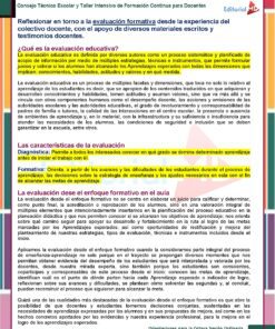Tema 5 Contestado: Evaluación formativa CTE NEM 2025 - 2026 (Todos los Niveles) 32 Documento educativo en español que explica la evaluación formativa, su definición, las preguntas clave y su importancia, con secciones resaltadas, iconos y un cuadro de texto amarillo que destaca el valor de las diversas estrategias de evaluación.
