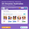 Rincones de Aprendizaje Preescolar 1° a 3° | 10 Rincones, 40 Actividades y Recursos NEM Fase 2 9 Rincones Imagen 1