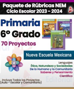 Rúbricas de Evaluación 6° Grado de Primaria NEM 2024