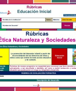 Una colorida página de rúbrica para 