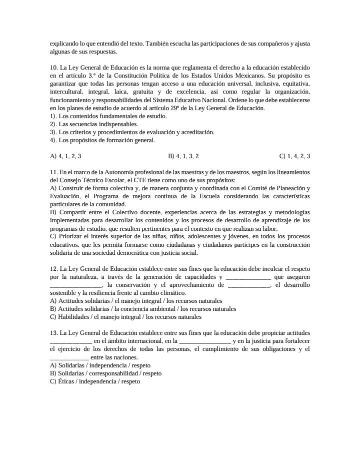 PAQUETE DE 3 EXAMENES PARA ADMISION EN EDUCACION BASICA 3 PAQUETE DE 3 EXAMENES PARA ADMISION EN EDUCACION BASICA - Image 3