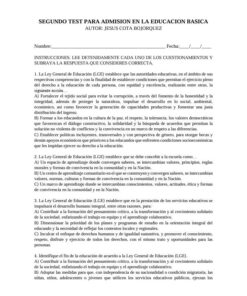 PAQUETE DE 3 EXAMENES PARA ADMISION EN EDUCACION BASICA 11 S4