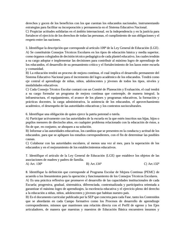 PAQUETE DE 3 EXAMENES PARA ADMISION EN EDUCACION BASICA 5 PAQUETE DE 3 EXAMENES PARA ADMISION EN EDUCACION BASICA - Image 5