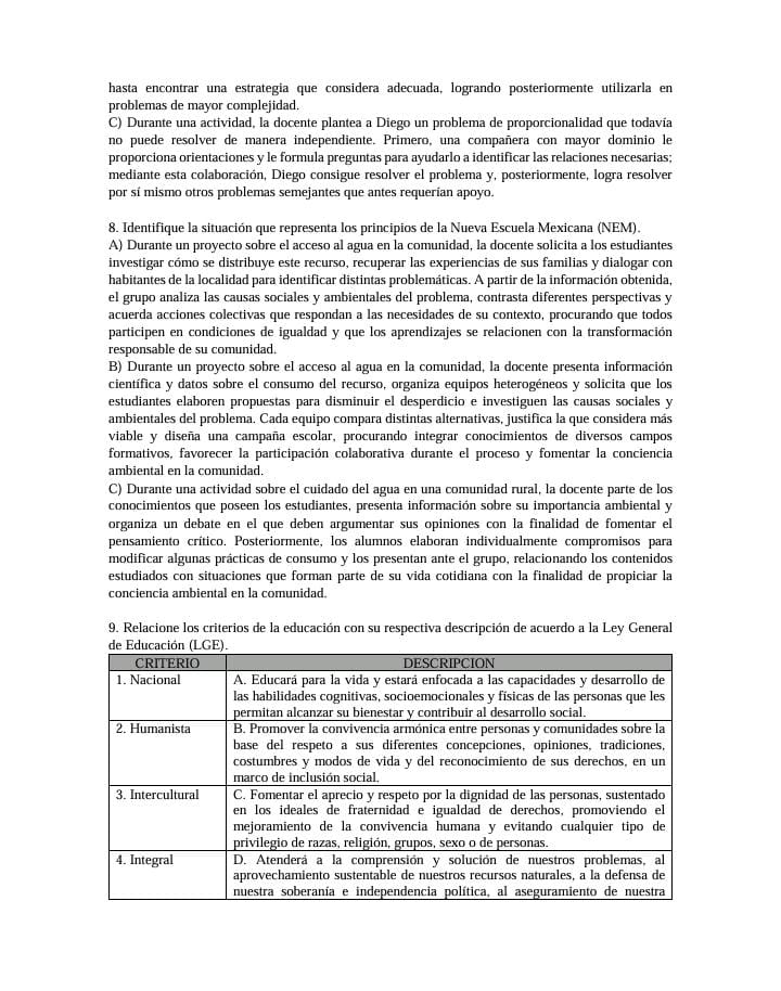 PAQUETE DE 3 EXAMENES PARA ADMISION EN EDUCACION BASICA 7 PAQUETE DE 3 EXAMENES PARA ADMISION EN EDUCACION BASICA - Image 7