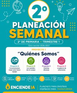 Planeación Semanal 2° Primaria NEM — Proyecto Integrado "Quiénes Somos" — Trimestre 1 (Editable)