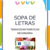 SOPA DE LETRAS MATEMATICAS SECUNDARIA