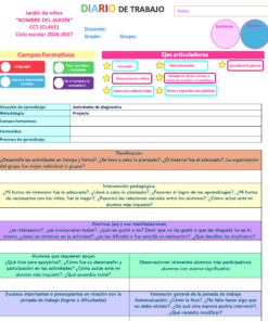 FORMATO DE DIARIO DE TRABAJO EDITABLE