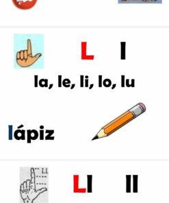 Una hoja de trabajo de aprendizaje del idioma español con Abecedario contextualizado. Incluye práctica fonética para 