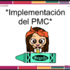 PMC para preescolar C.E. 2025 - 2026 10 Una sonriente niña de dibujos animados con el pelo castaño y una diadema naranja está sentada detrás de un gran lápiz de color verde Crayola. Texto en español:
