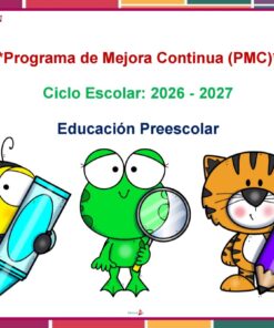 PMC actualizado para preescolar. C. E. 2026 – 2027