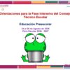 Orientaciones para la Fase Intensiva CTE 2026 - 2027 (Preescolar)