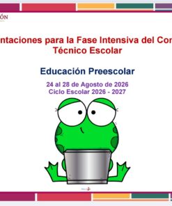 Orientaciones para la Fase Intensiva CTE 2026 - 2027 (Preescolar)