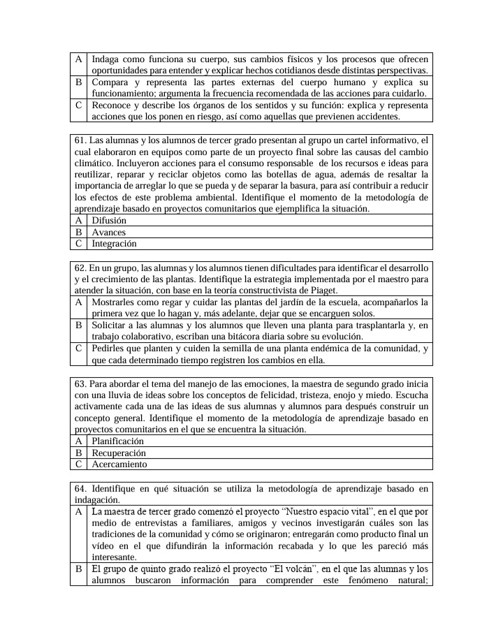 EXAMEN DE ADMISIÓN DOCENTE EN EDUCACIÓN PRIMARIA 2025 5 EXAMEN DE ADMISIÓN DOCENTE EN EDUCACIÓN PRIMARIA 2025 - Image 5