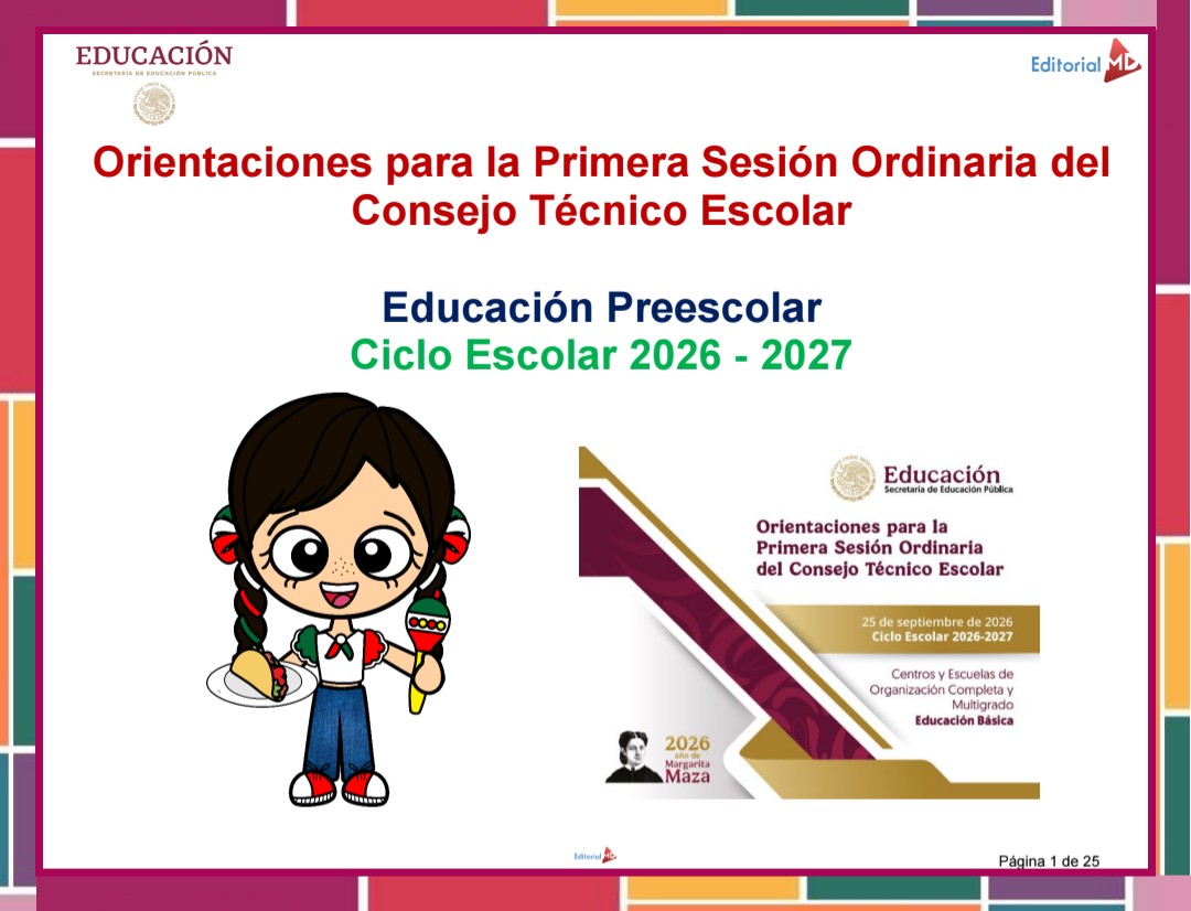 Orientaciones Primera Sesión CTE 2026 - 2027 PREESCOLAR (Productos Contestados) 1 Orientaciones Primera Sesión CTE 2026 - 2027 PREESCOLAR (Productos Contestados)
