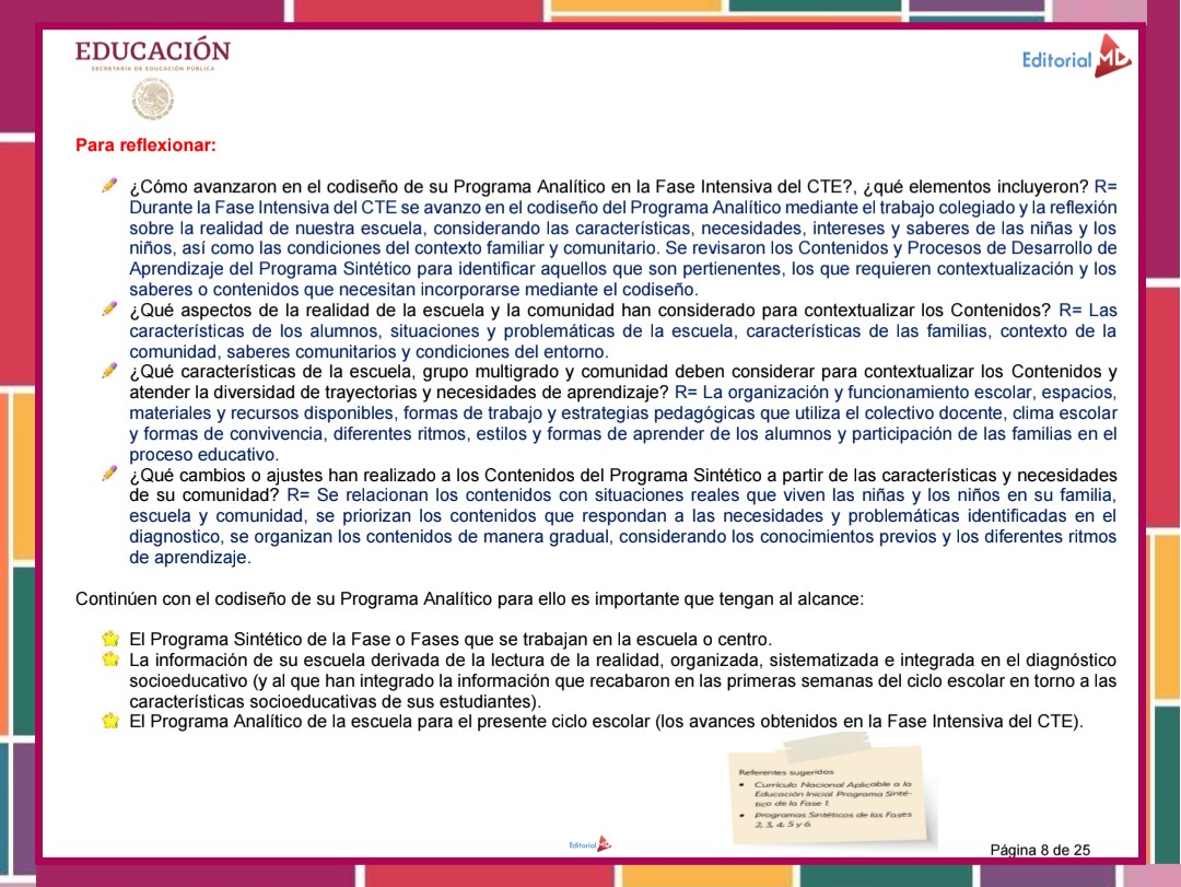 Orientaciones Primera Sesión CTE 2026 - 2027 PREESCOLAR (Productos Contestados) 2 Orientaciones Primera Sesión CTE 2026 - 2027 PREESCOLAR (Productos Contestados) - Imagen 2
