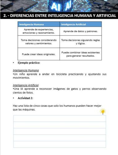 Cuaderno de ejercicios La Inteligencia Artificial y su influencia en el desarrollo de estudiantes - Image 2