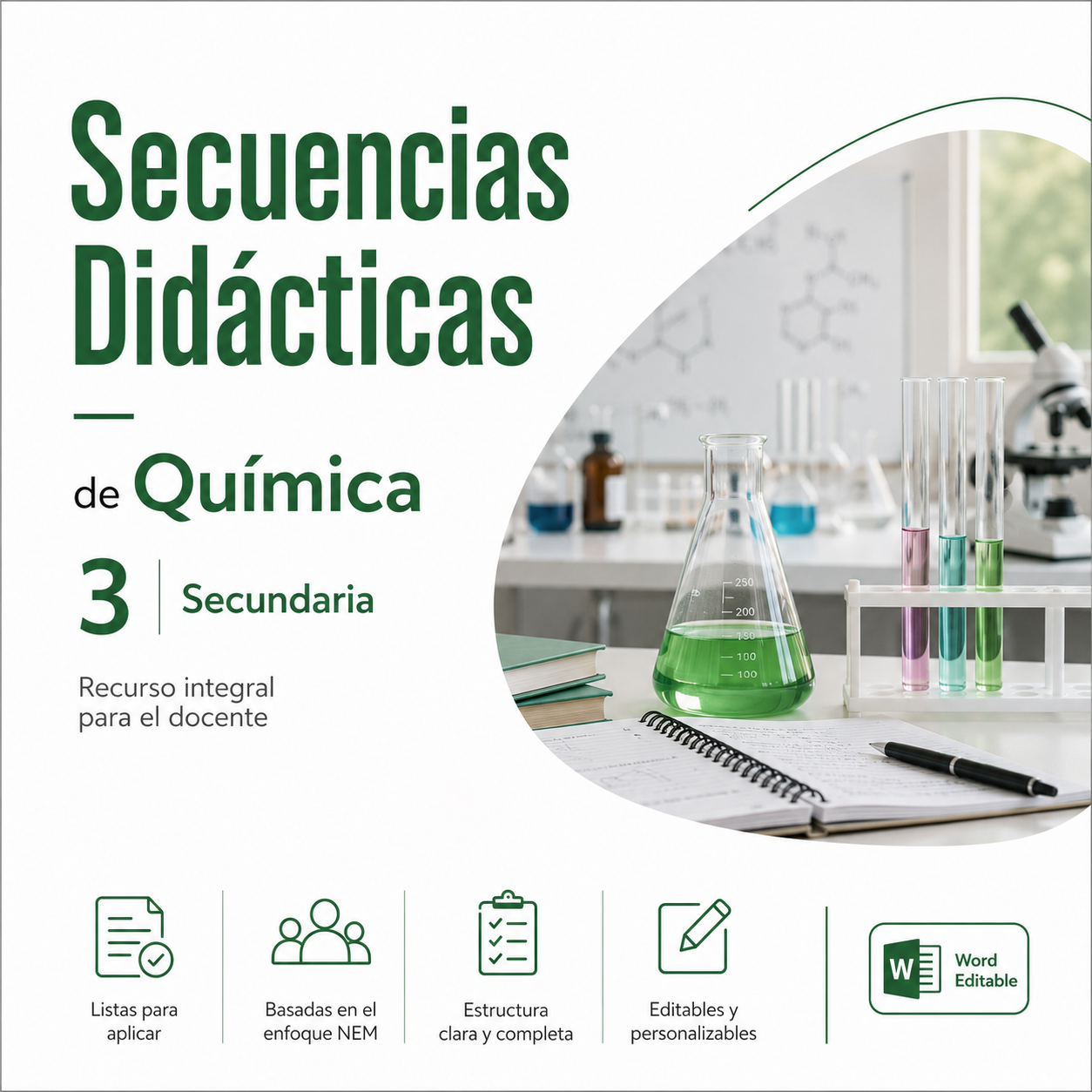 Secuencias Didácticas de Química 3° Secundaria | Recurso Integral para el Docente | NEM 2026-2027 | Word Editable 1 Secuencias Didácticas de Química 3° Secundaria | Recurso Integral para el Docente | NEM 2026-2027 | Word Editable